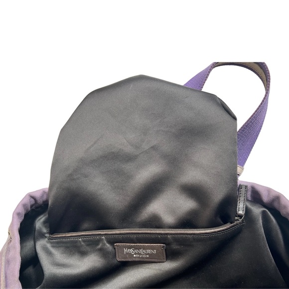 Yves Saint Laurent 19.5x16”Purple Bag   - YSL Purple Tote - Picture 8 of 12